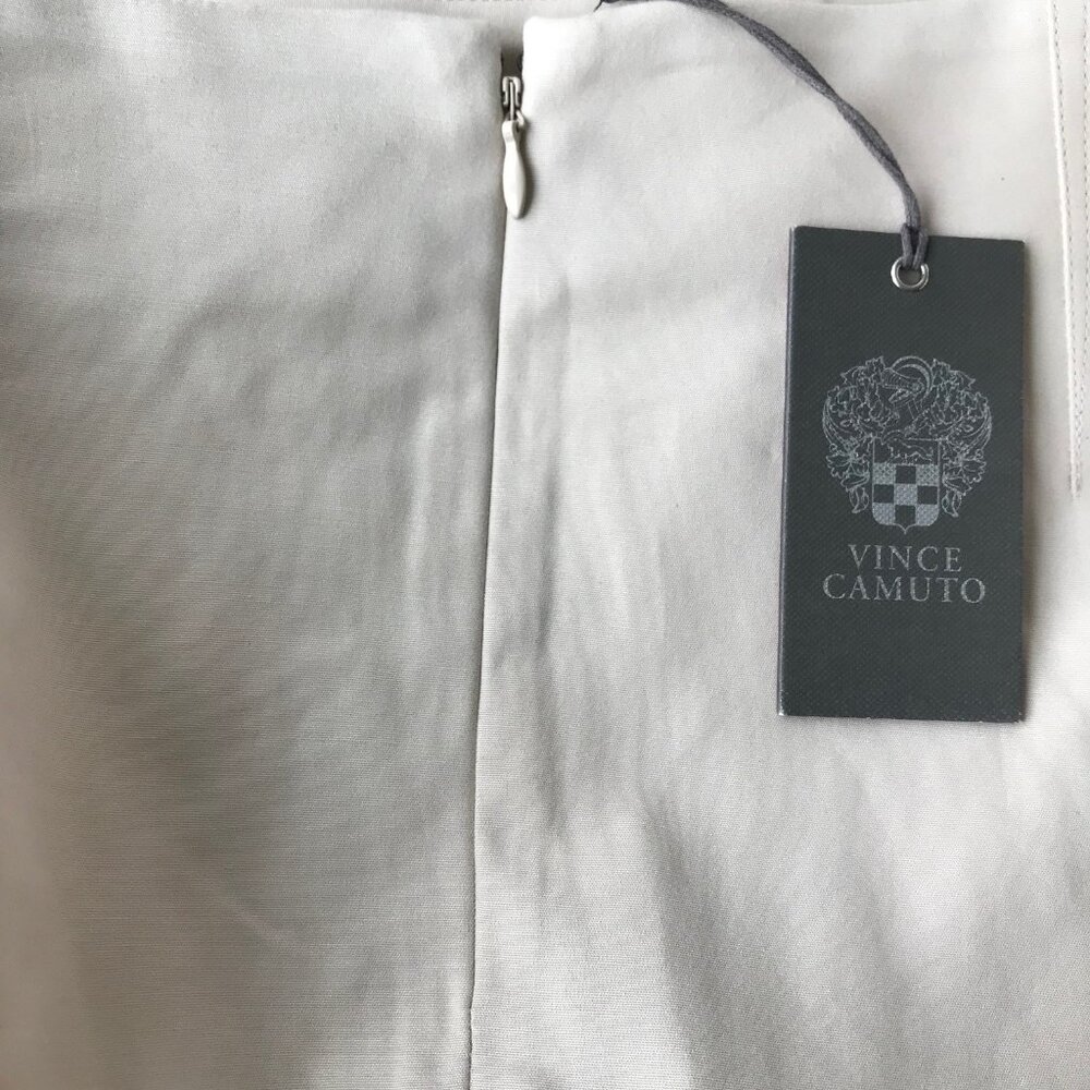 Vince Camuto  Ankle  Pants With Side Zipper Cool Beige Size 8 - Picture 6 of 10